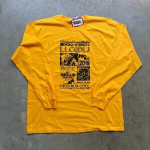 Beyond The Streets LL Cool J T-Shirt Long Sleeve Yellow Men's XL New With Tags